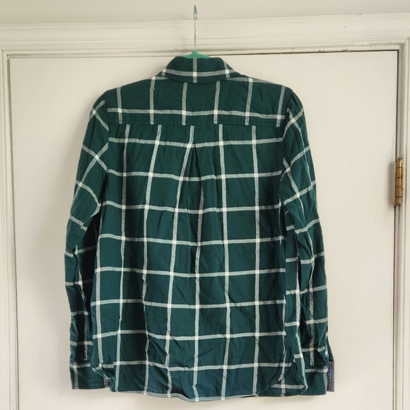Tommy Hilfiger - Teal Windowpane Popover Flannel 🩵💙💚 - Picture 2 of 3